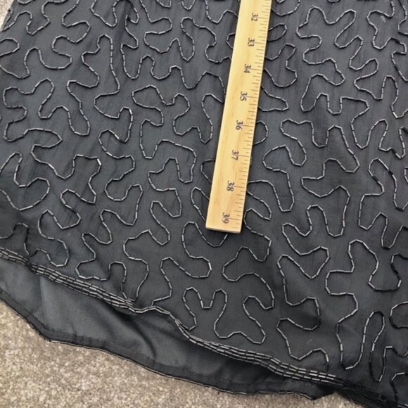 Scala Vintage-Inspired Silk-Blend Evening Dress - 2X - Embroidered Elegance - Picture 9 of 16